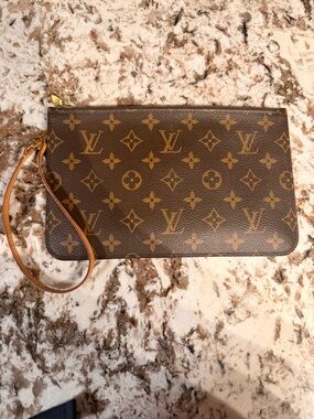 Louis Vuitton Monogram Canvas Wristlet Neverfull Pouchette